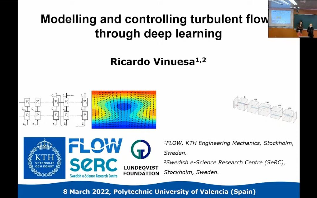 Conferencia Ricardo Vinuesa. Modelling and controlling turbulent flows through deep learning.